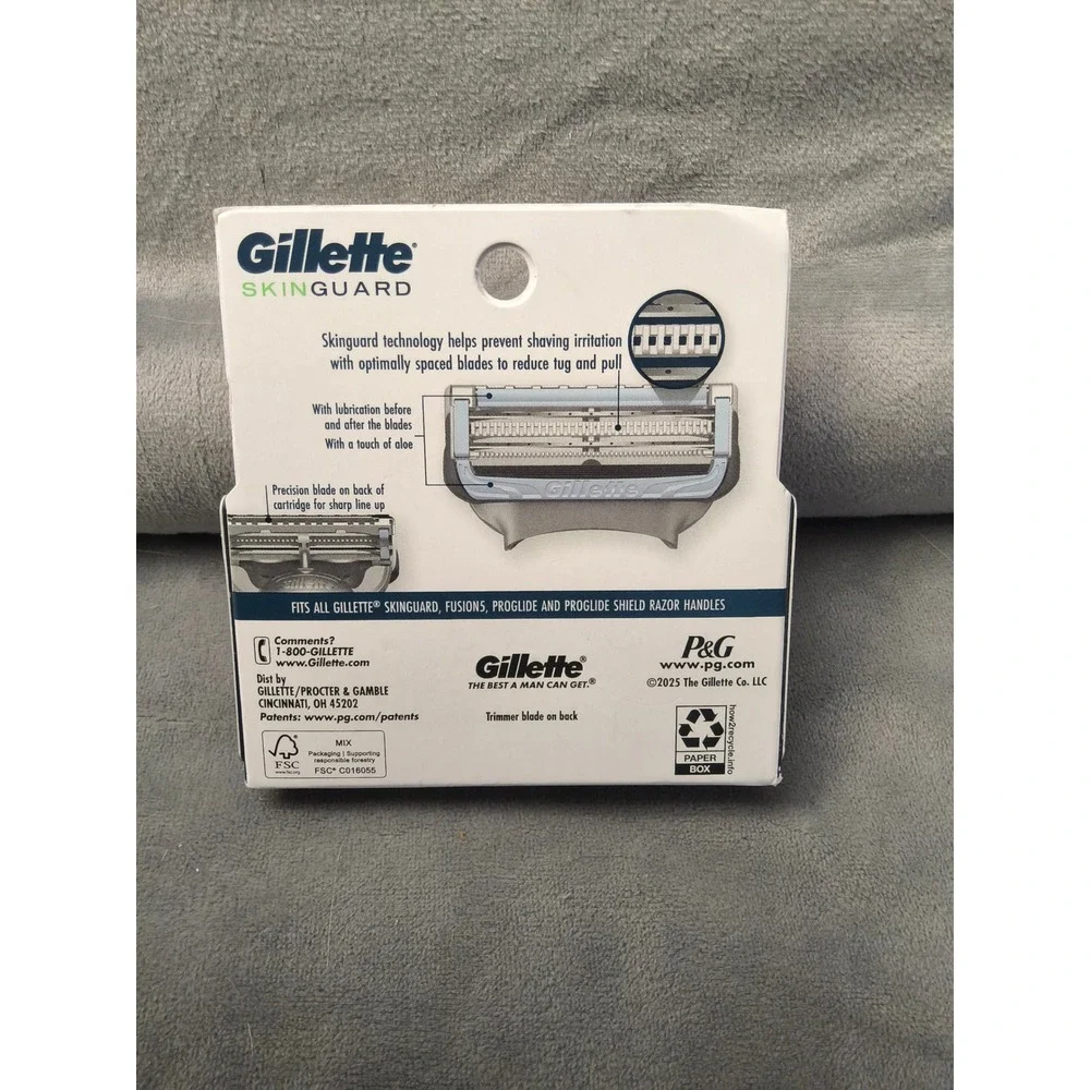 4-pack of Gillette SkinGuard sensitive skin razor blade refills